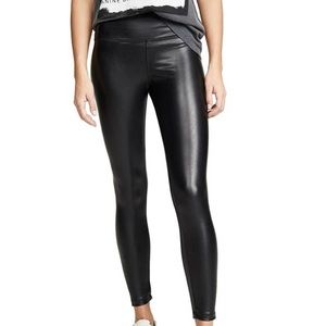 David Lerner EVEREVE Moto Style Faux Leather Pants Black Large NWOT
